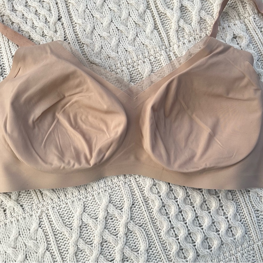 Honeylove Crossover Women Bra Beige Wireless Support Smoothing - Size 3X - Picture 9 of 11